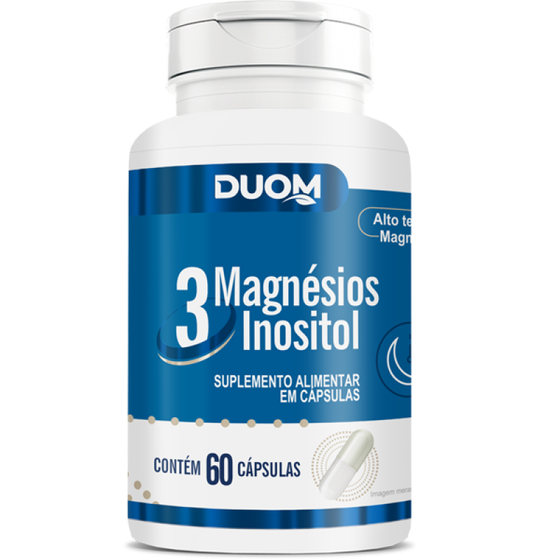 3 Magnésios Inositol 60 cápsulas